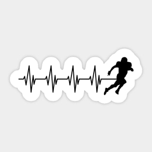 Football Heartbeat Sticker